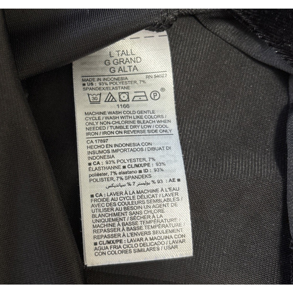 Old Navy Black Velvet Swing Dress SZ Large Whimsigoth Dark Romantic Long Sleeve - Picture 4 of 9